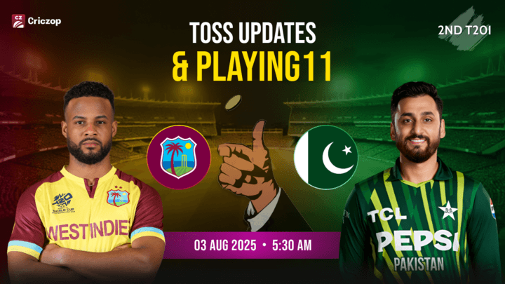WI vs PAK: 2nd T20I: Toss Update