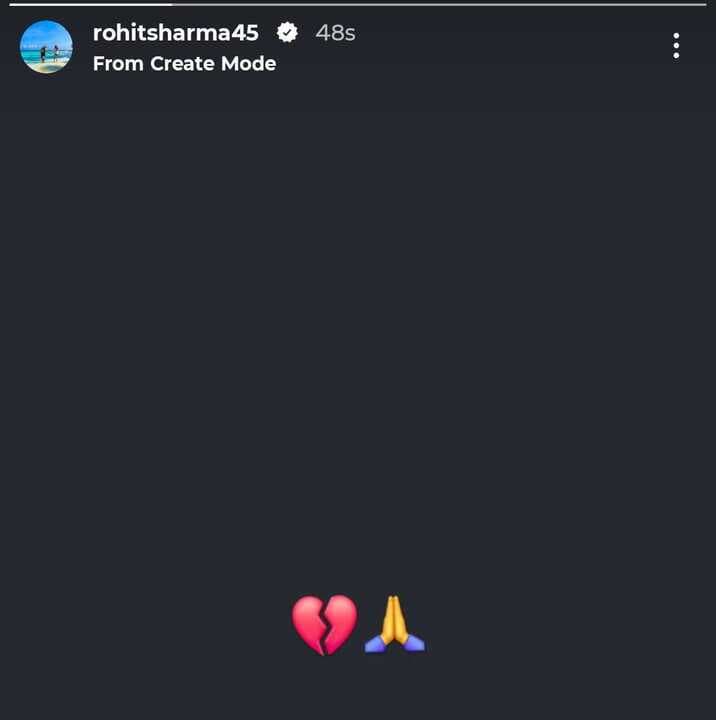 Rohit Sharma Devasted after Pahalgat Attack